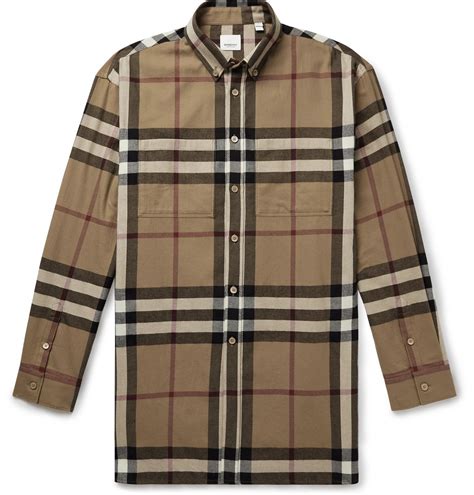 burberry print button down shirt|burberry button down shirt men.